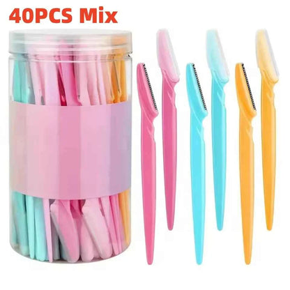 Eyebrow Trimmer Makeup Beauty Tools Safe Eye Brow Razor Face Body Hair Removal Shaver Blades Woman Eyebrows Shaping Knife