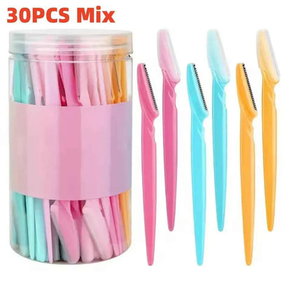 Eyebrow Trimmer Makeup Beauty Tools Safe Eye Brow Razor Face Body Hair Removal Shaver Blades Woman Eyebrows Shaping Knife