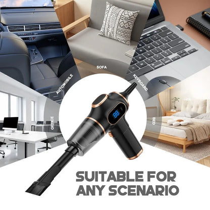 Wireless Mini Car Vacuum Cleaner High Power for Home Office & Sofa