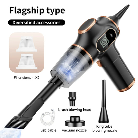 Wireless Mini Car Vacuum Cleaner High Power for Home Office & Sofa
