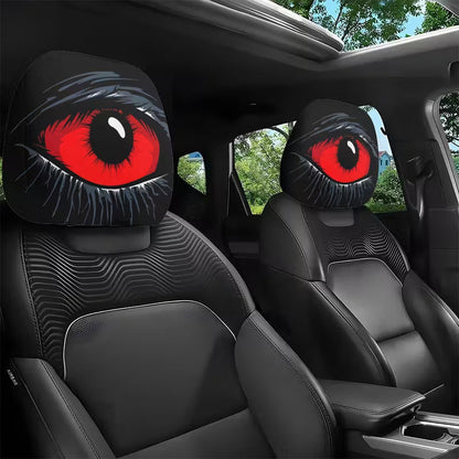 ⏳Limited-time 50% off⏰Spooky Red Eye Car Headrest Cover👁️‍🗨️🚗